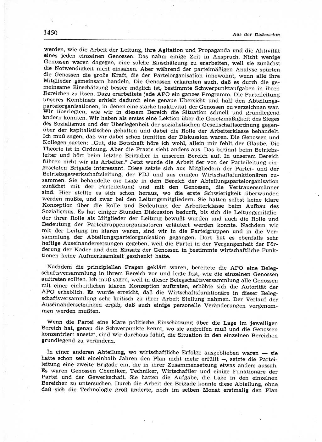 Neuer Weg (NW), Organ des Zentralkomitees (ZK) der SED (Sozialistische Einheitspartei Deutschlands) für Fragen des Parteiaufbaus und des Parteilebens, 12. Jahrgang [Deutsche Demokratische Republik (DDR)] 1957, Seite 1450 (NW ZK SED DDR 1957, S. 1450)