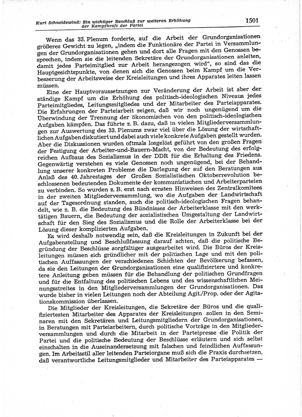 Neuer Weg (NW), Organ des Zentralkomitees (ZK) der SED (Sozialistische Einheitspartei Deutschlands) für Fragen des Parteiaufbaus und des Parteilebens, 12. Jahrgang [Deutsche Demokratische Republik (DDR)] 1957, Seite 1501 (NW ZK SED DDR 1957, S. 1501)
