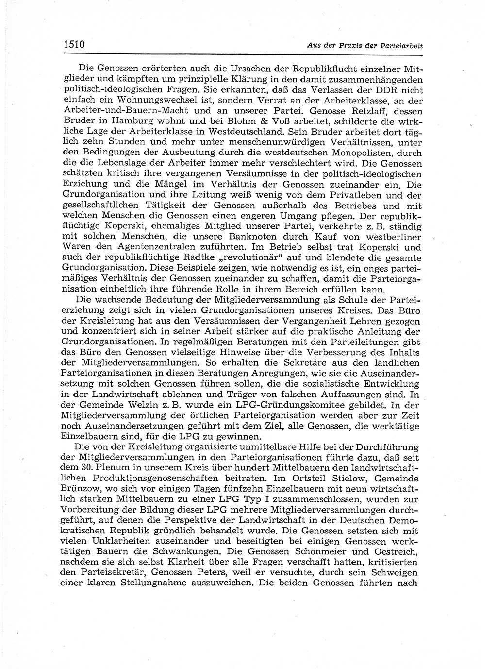 Neuer Weg (NW), Organ des Zentralkomitees (ZK) der SED (Sozialistische Einheitspartei Deutschlands) für Fragen des Parteiaufbaus und des Parteilebens, 12. Jahrgang [Deutsche Demokratische Republik (DDR)] 1957, Seite 1510 (NW ZK SED DDR 1957, S. 1510)