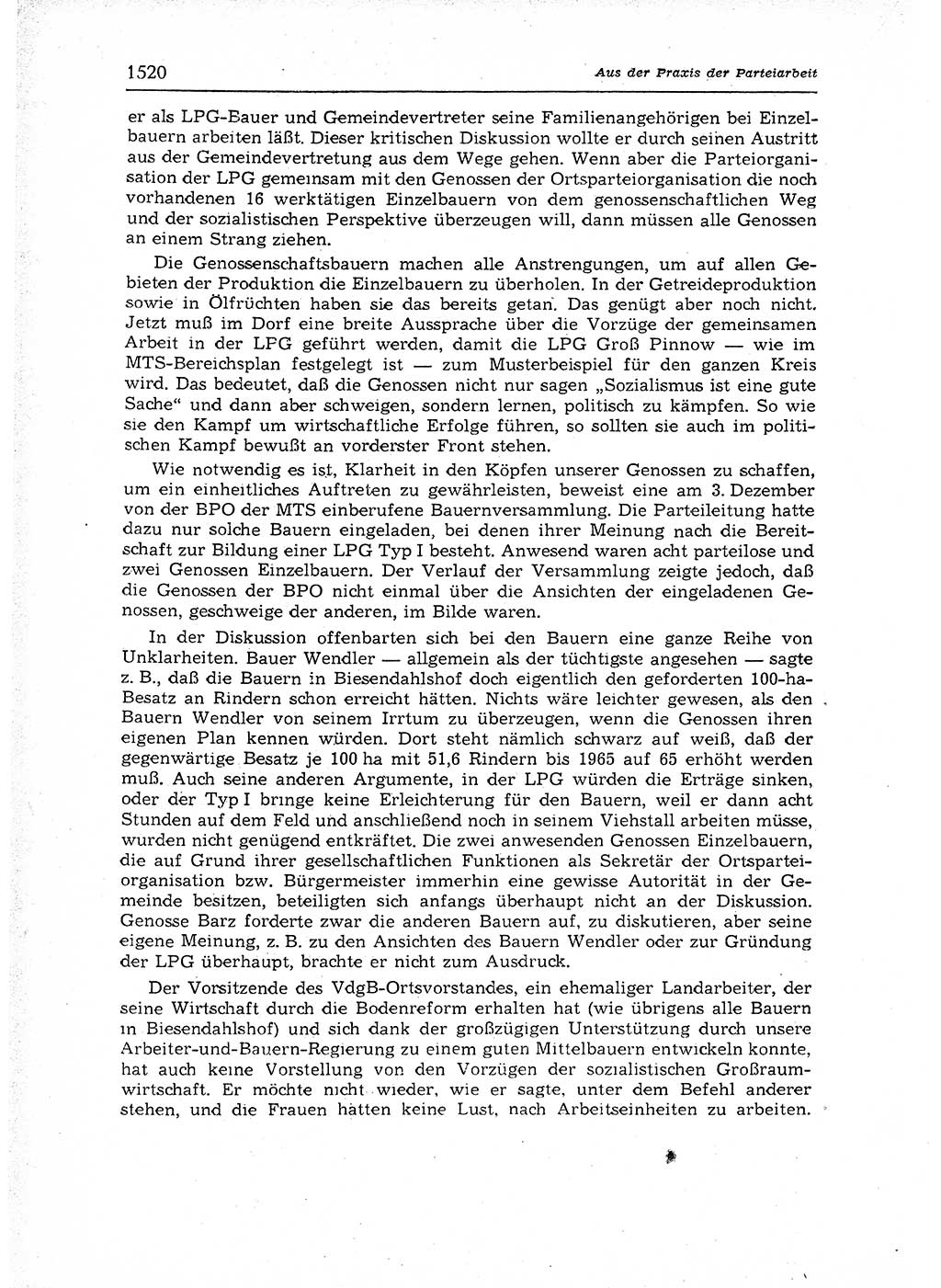 Neuer Weg (NW), Organ des Zentralkomitees (ZK) der SED (Sozialistische Einheitspartei Deutschlands) für Fragen des Parteiaufbaus und des Parteilebens, 12. Jahrgang [Deutsche Demokratische Republik (DDR)] 1957, Seite 1520 (NW ZK SED DDR 1957, S. 1520)