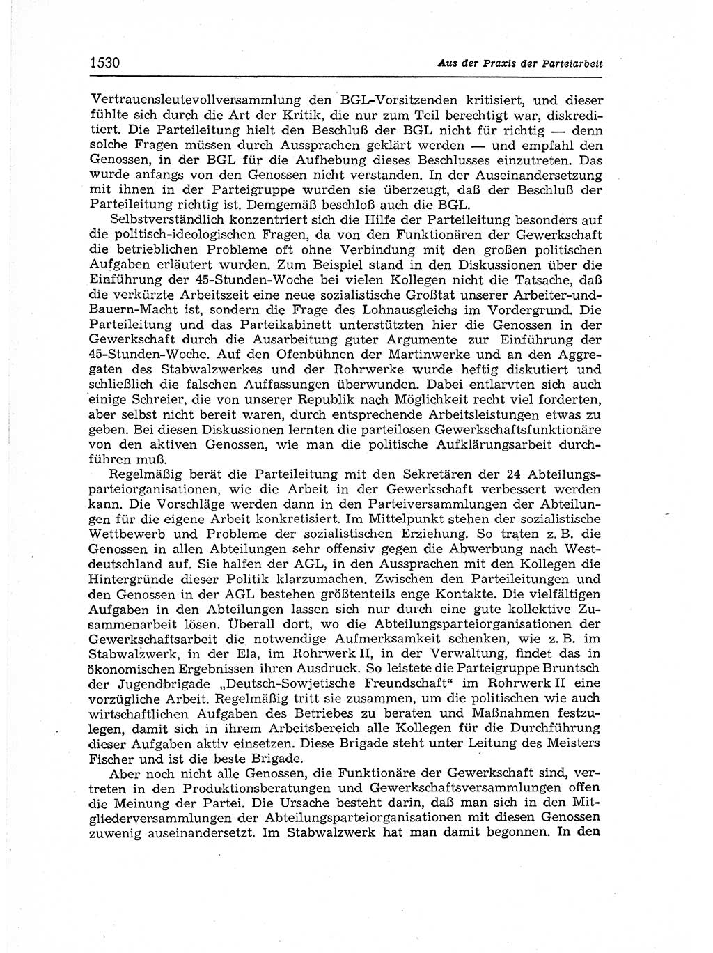 Neuer Weg (NW), Organ des Zentralkomitees (ZK) der SED (Sozialistische Einheitspartei Deutschlands) für Fragen des Parteiaufbaus und des Parteilebens, 12. Jahrgang [Deutsche Demokratische Republik (DDR)] 1957, Seite 1530 (NW ZK SED DDR 1957, S. 1530)