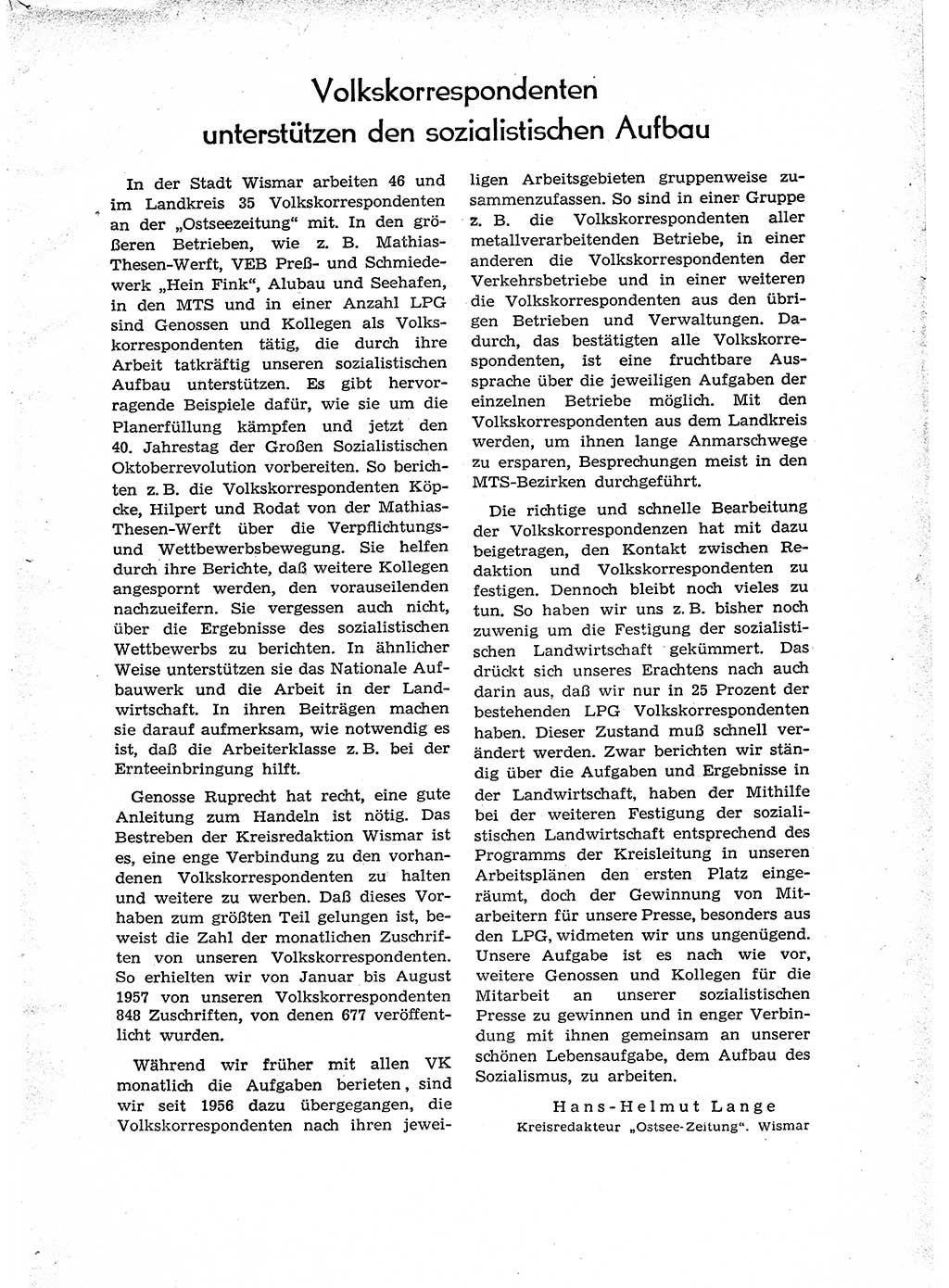 Neuer Weg (NW), Organ des Zentralkomitees (ZK) der SED (Sozialistische Einheitspartei Deutschlands) für Fragen des Parteiaufbaus und des Parteilebens, 12. Jahrgang [Deutsche Demokratische Republik (DDR)] 1957, Seite 1551 (NW ZK SED DDR 1957, S. 1551)