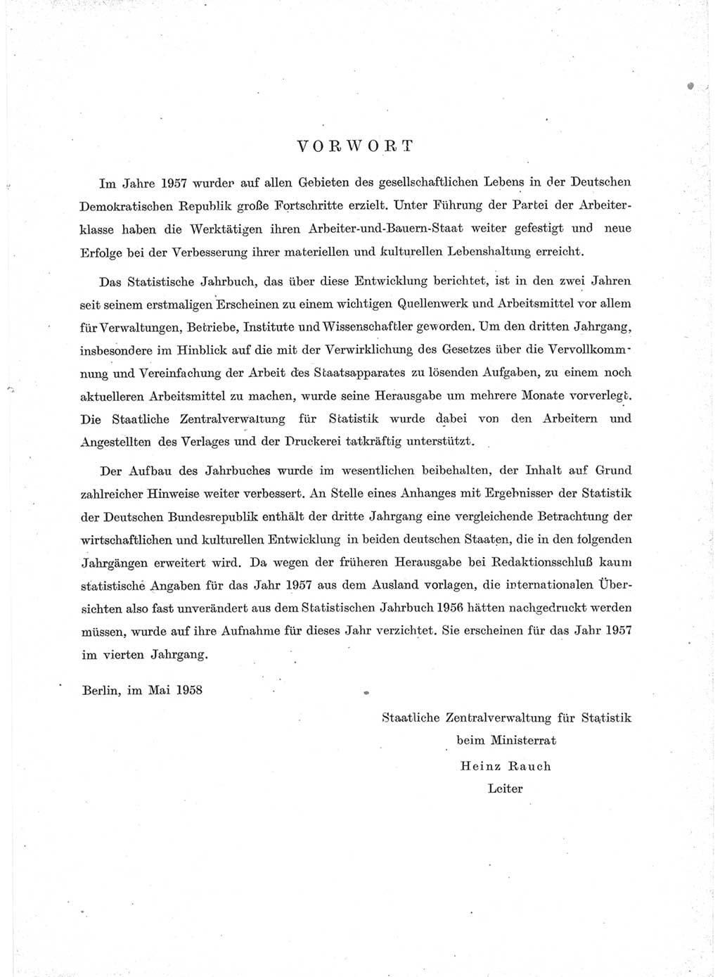 Statistisches Jahrbuch der Deutschen Demokratischen Republik (DDR) 1957, Seite 5 (Stat. Jb. DDR 1957, S. 5)