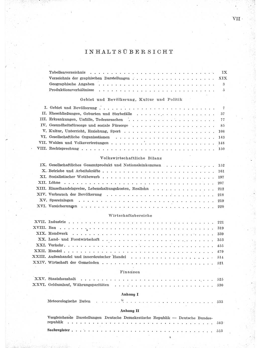 Statistisches Jahrbuch der Deutschen Demokratischen Republik (DDR) 1957, Seite 7 (Stat. Jb. DDR 1957, S. 7)