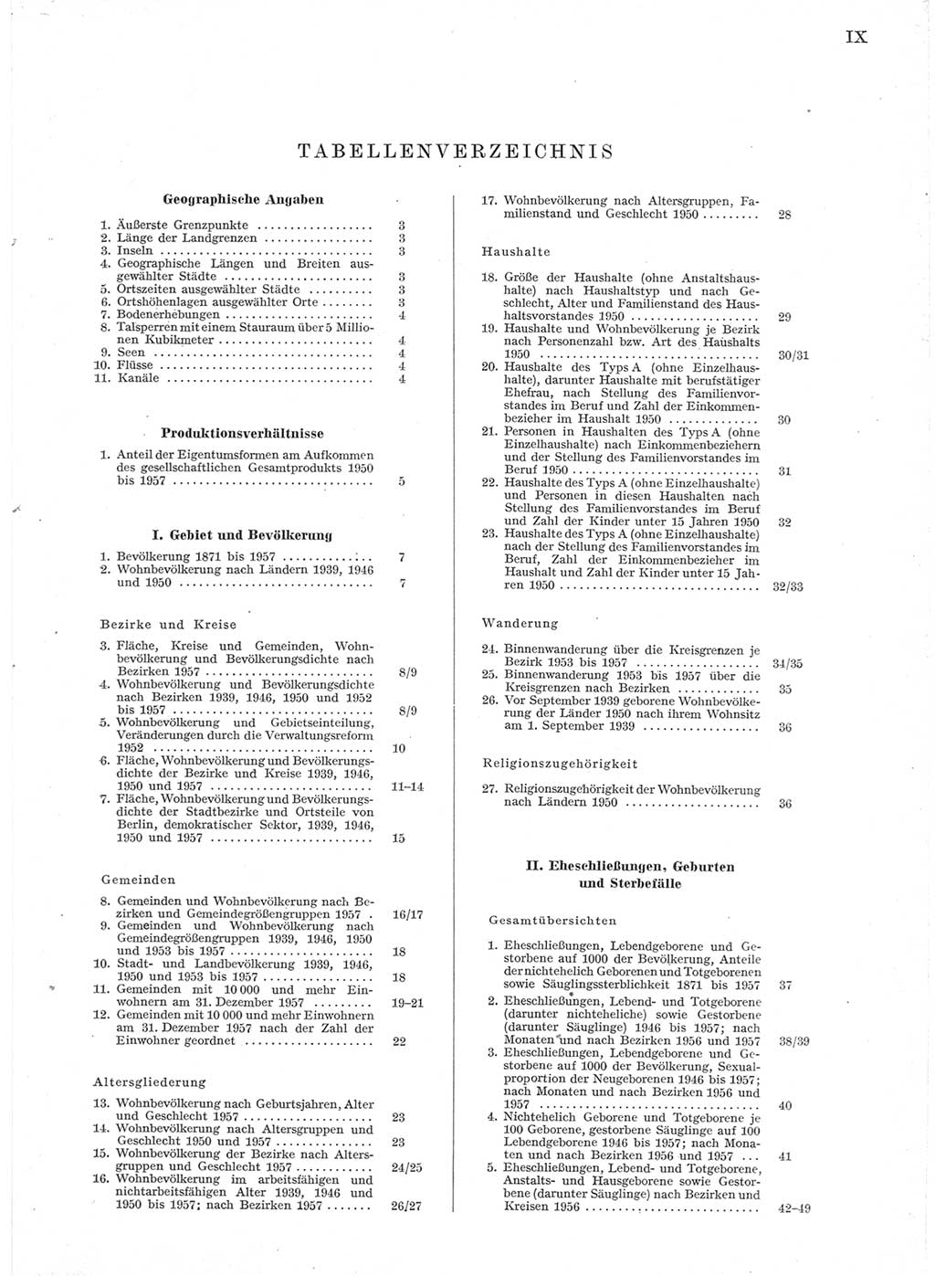 Statistisches Jahrbuch der Deutschen Demokratischen Republik (DDR) 1957, Seite 9 (Stat. Jb. DDR 1957, S. 9)