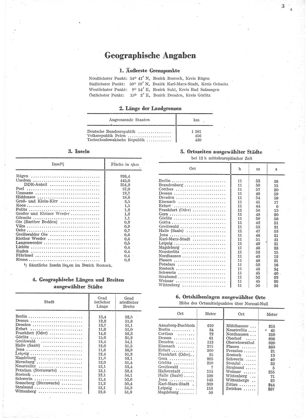 Statistisches Jahrbuch der Deutschen Demokratischen Republik (DDR) 1957, Seite 3 (Stat. Jb. DDR 1957, S. 3)