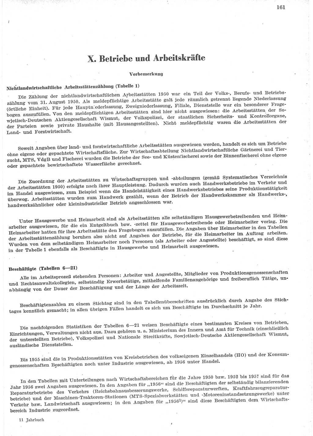 Statistisches Jahrbuch der Deutschen Demokratischen Republik (DDR) 1957, Seite 161 (Stat. Jb. DDR 1957, S. 161)