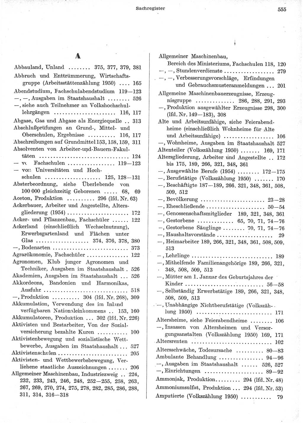 Statistisches Jahrbuch der Deutschen Demokratischen Republik (DDR) 1957, Seite 555 (Stat. Jb. DDR 1957, S. 555)