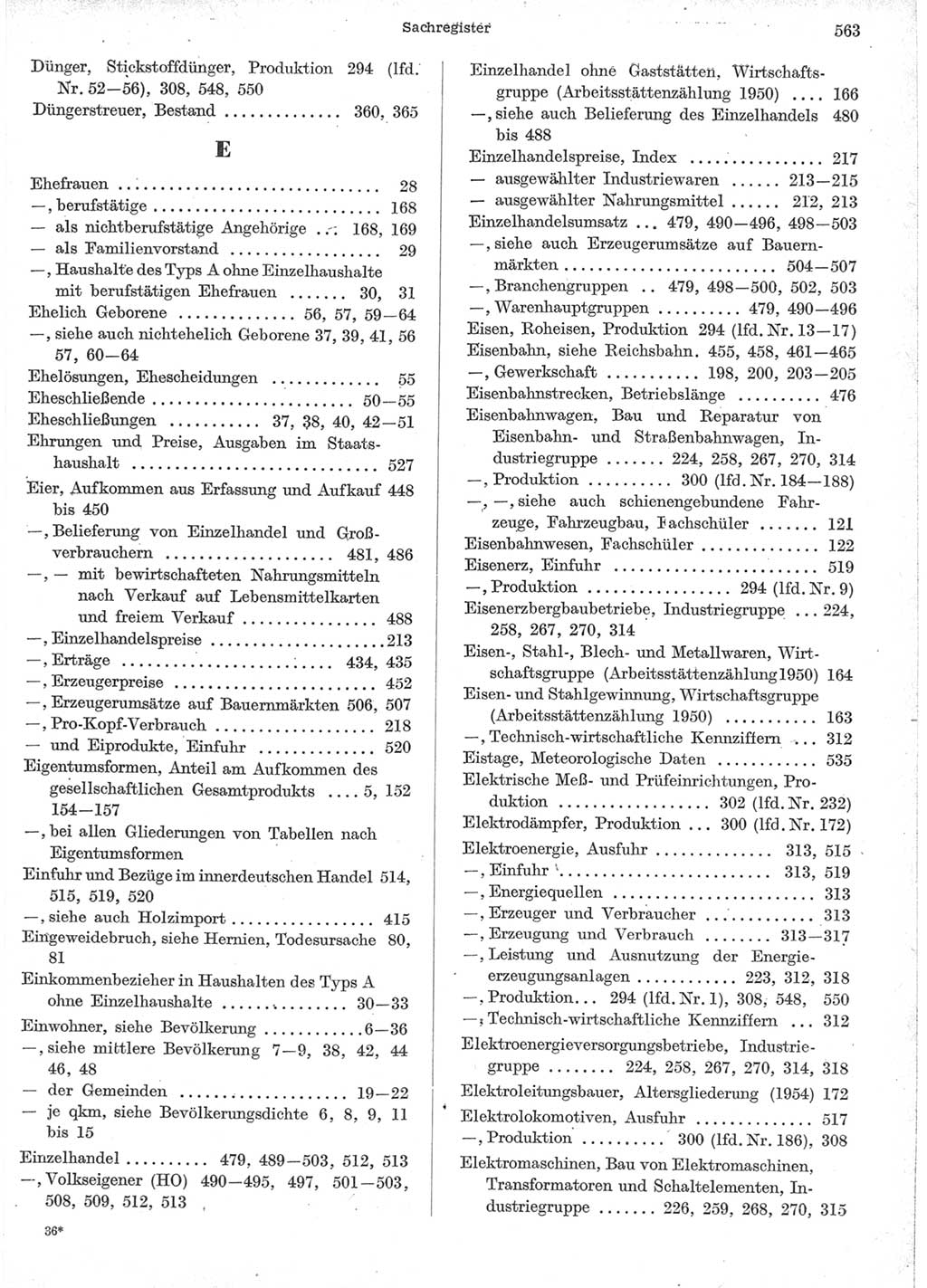 Statistisches Jahrbuch der Deutschen Demokratischen Republik (DDR) 1957, Seite 563 (Stat. Jb. DDR 1957, S. 563)