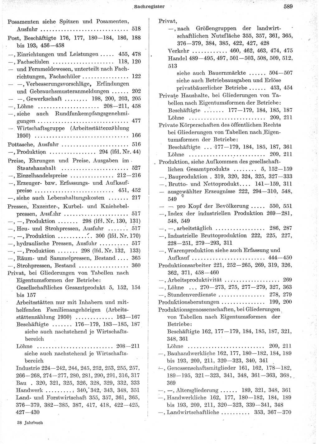 Statistisches Jahrbuch der Deutschen Demokratischen Republik (DDR) 1957, Seite 589 (Stat. Jb. DDR 1957, S. 589)