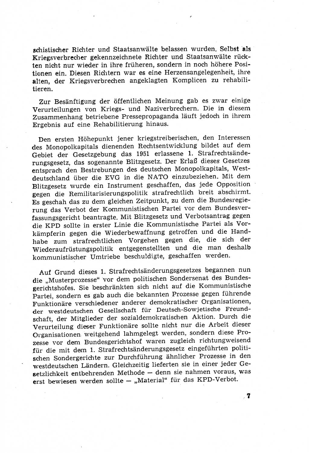 Zum Erlaß des Gesetzes zur Ergänzung des Strafgesetzbuches (StGB), Strafergänzungsgesetz (StEG) [Deutsche Demokratische Republik (DDR)] 1957, Seite 7 (StGB StEG DDR 1957, S. 7)