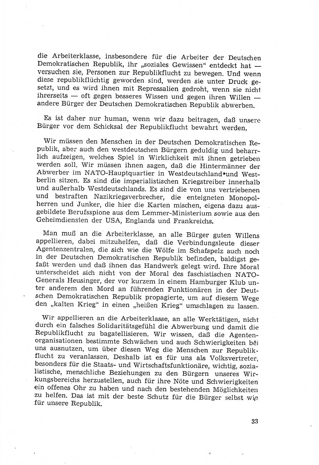 Zum Erlaß des Gesetzes zur Ergänzung des Strafgesetzbuches (StGB), Strafergänzungsgesetz (StEG) [Deutsche Demokratische Republik (DDR)] 1957, Seite 33 (StGB StEG DDR 1957, S. 33)