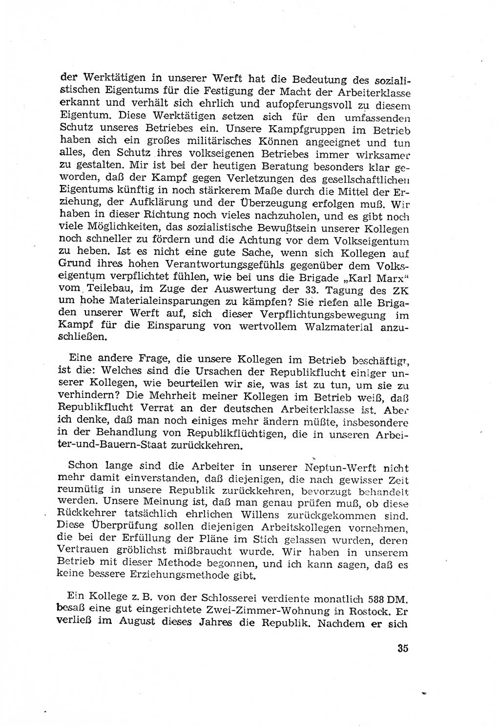 Zum Erlaß des Gesetzes zur Ergänzung des Strafgesetzbuches (StGB), Strafergänzungsgesetz (StEG) [Deutsche Demokratische Republik (DDR)] 1957, Seite 35 (StGB StEG DDR 1957, S. 35)