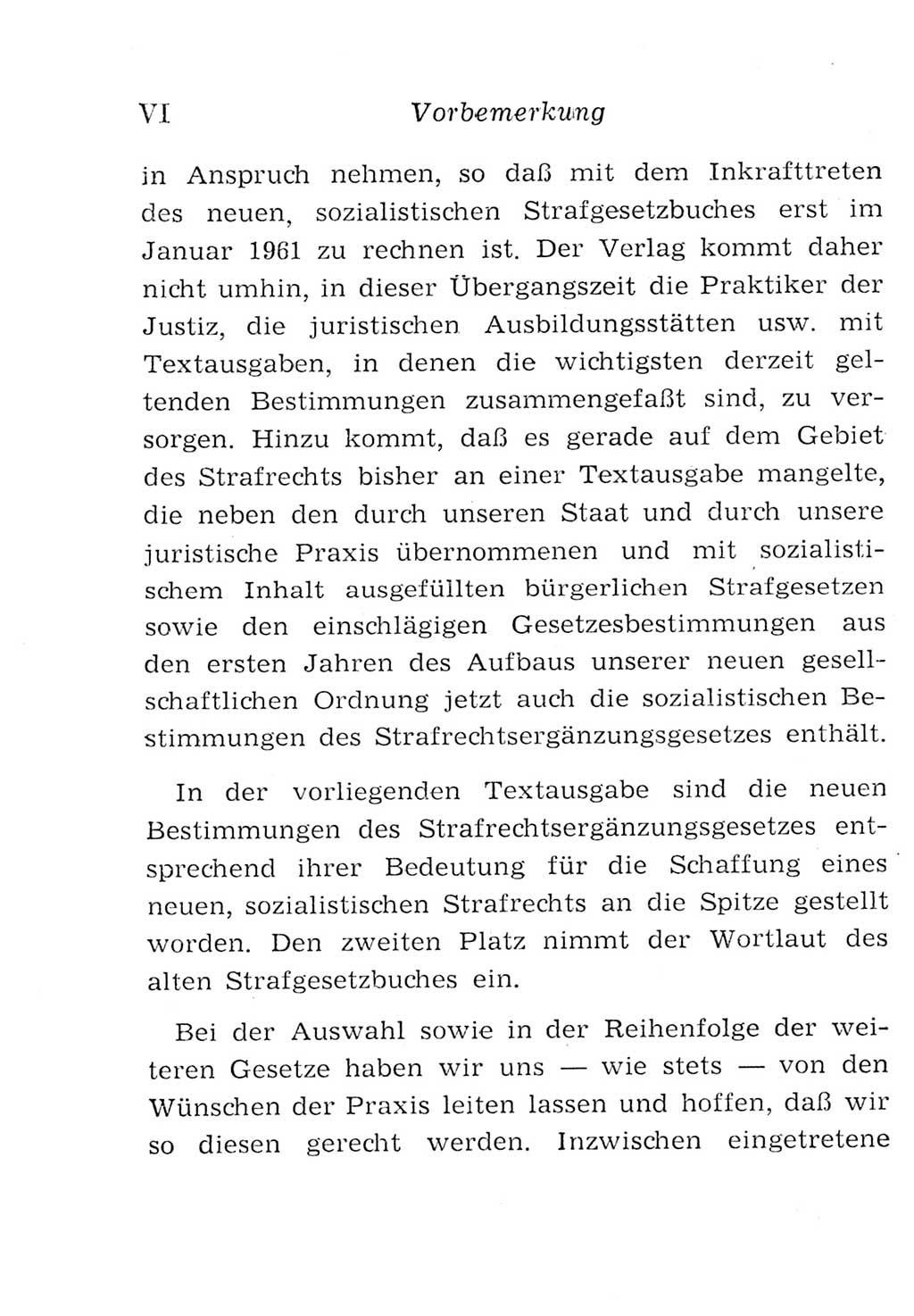 Strafgesetzbuch (StGB) und andere Strafgesetze [Deutsche Demokratische Republik (DDR)] 1957, Seite 6 (Einl. StGB Strafges. DDR 1957, S. 6)