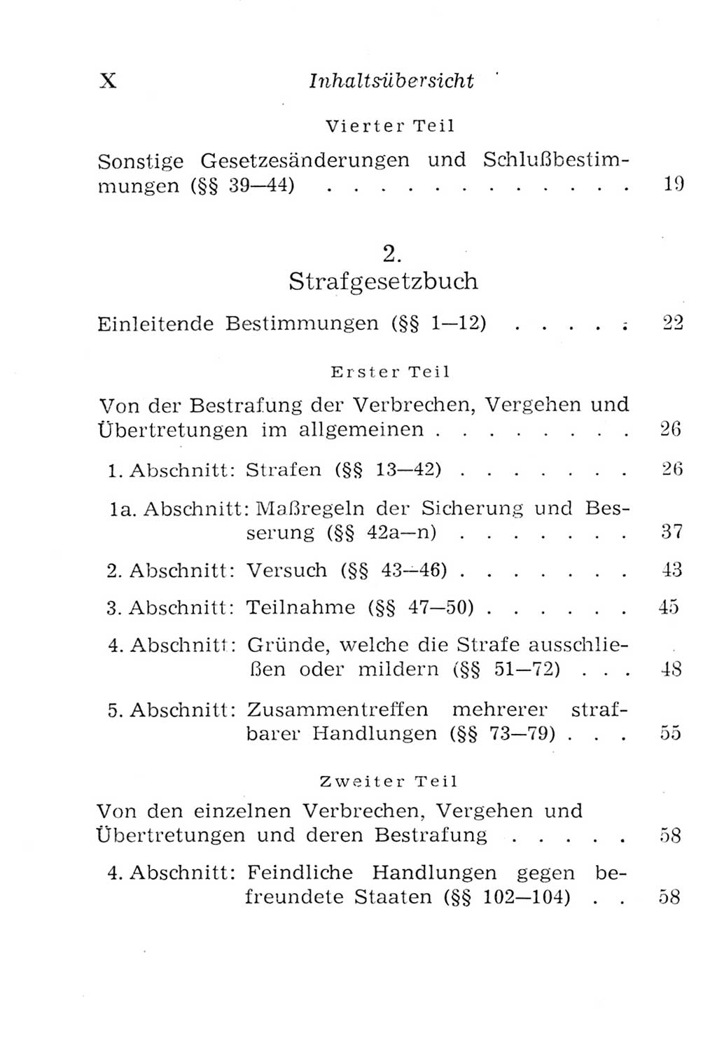 Strafgesetzbuch (StGB) und andere Strafgesetze [Deutsche Demokratische Republik (DDR)] 1957, Seite 10 (Einl. StGB Strafges. DDR 1957, S. 10)