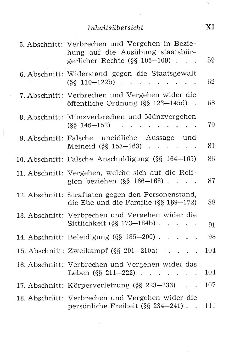 Strafgesetzbuch (StGB) und andere Strafgesetze [Deutsche Demokratische Republik (DDR)] 1957, Seite 11 (Einl. StGB Strafges. DDR 1957, S. 11)