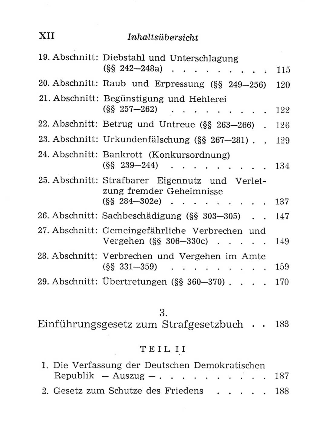 Strafgesetzbuch (StGB) und andere Strafgesetze [Deutsche Demokratische Republik (DDR)] 1957, Seite 12 (Einl. StGB Strafges. DDR 1957, S. 12)