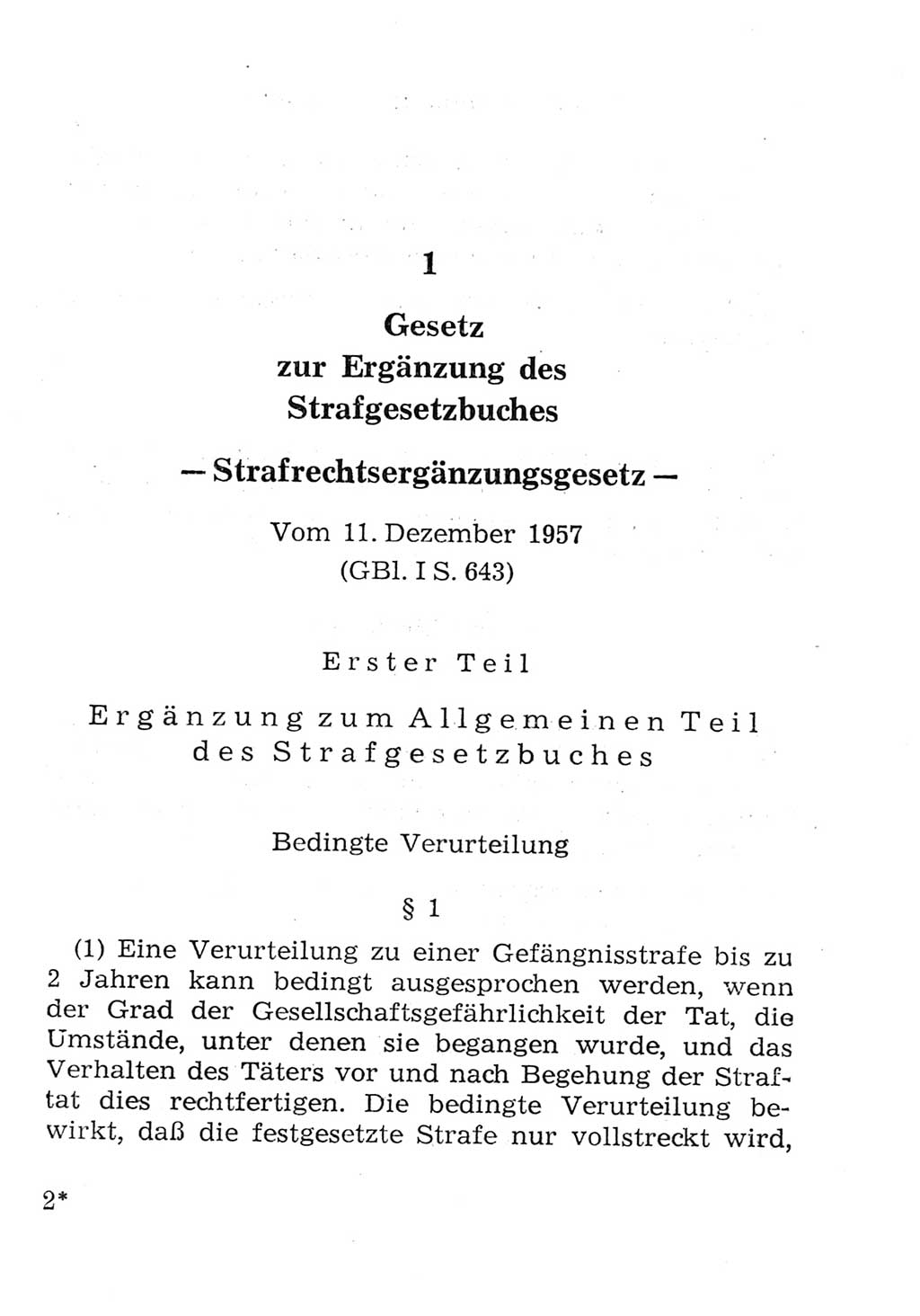 Strafgesetzbuch (StGB) und andere Strafgesetze [Deutsche Demokratische Republik (DDR)] 1957, Seite 3 (StGB Strafges. DDR 1957, S. 3)