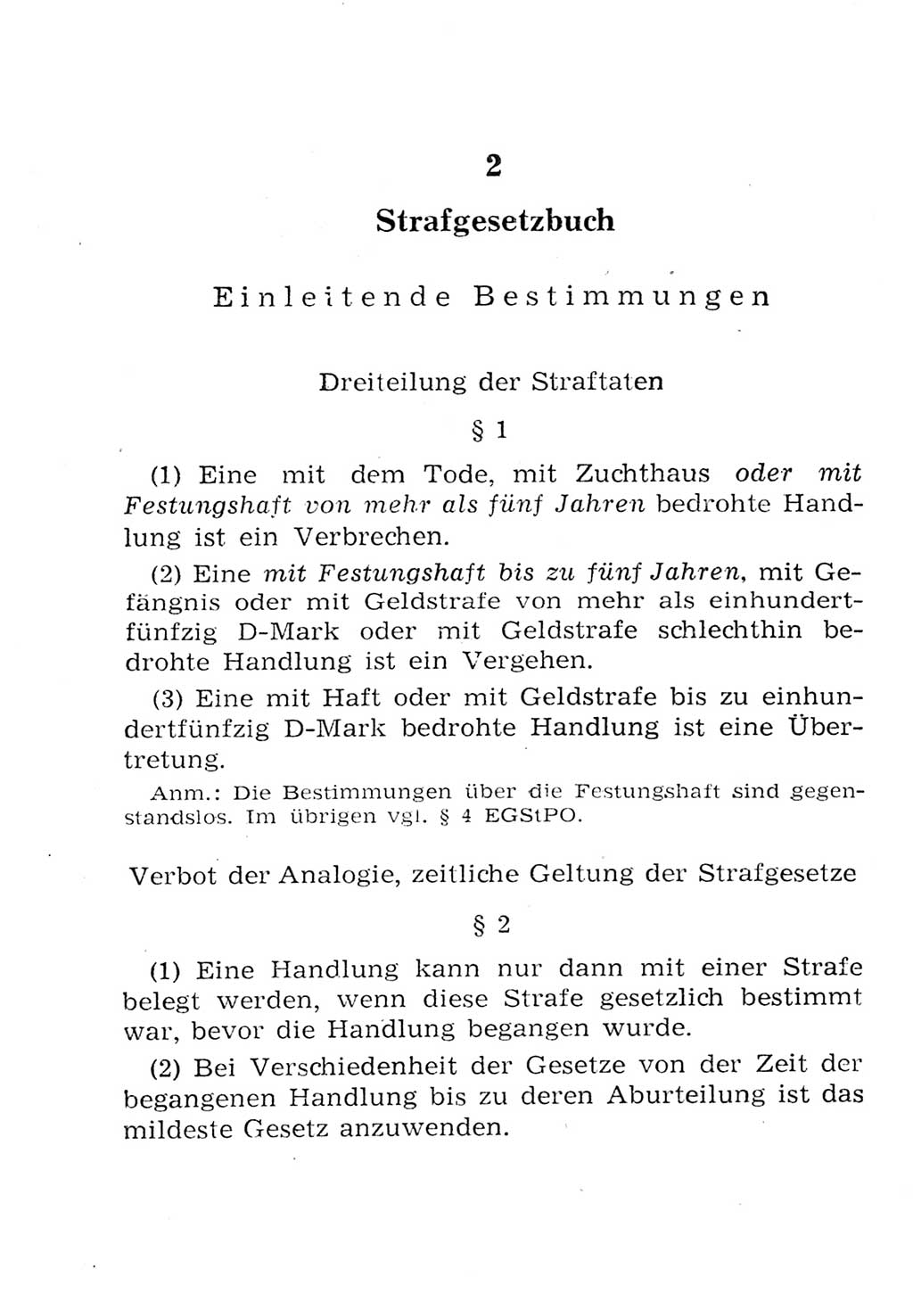 Strafgesetzbuch (StGB) und andere Strafgesetze [Deutsche Demokratische Republik (DDR)] 1957, Seite 22 (StGB Strafges. DDR 1957, S. 22)