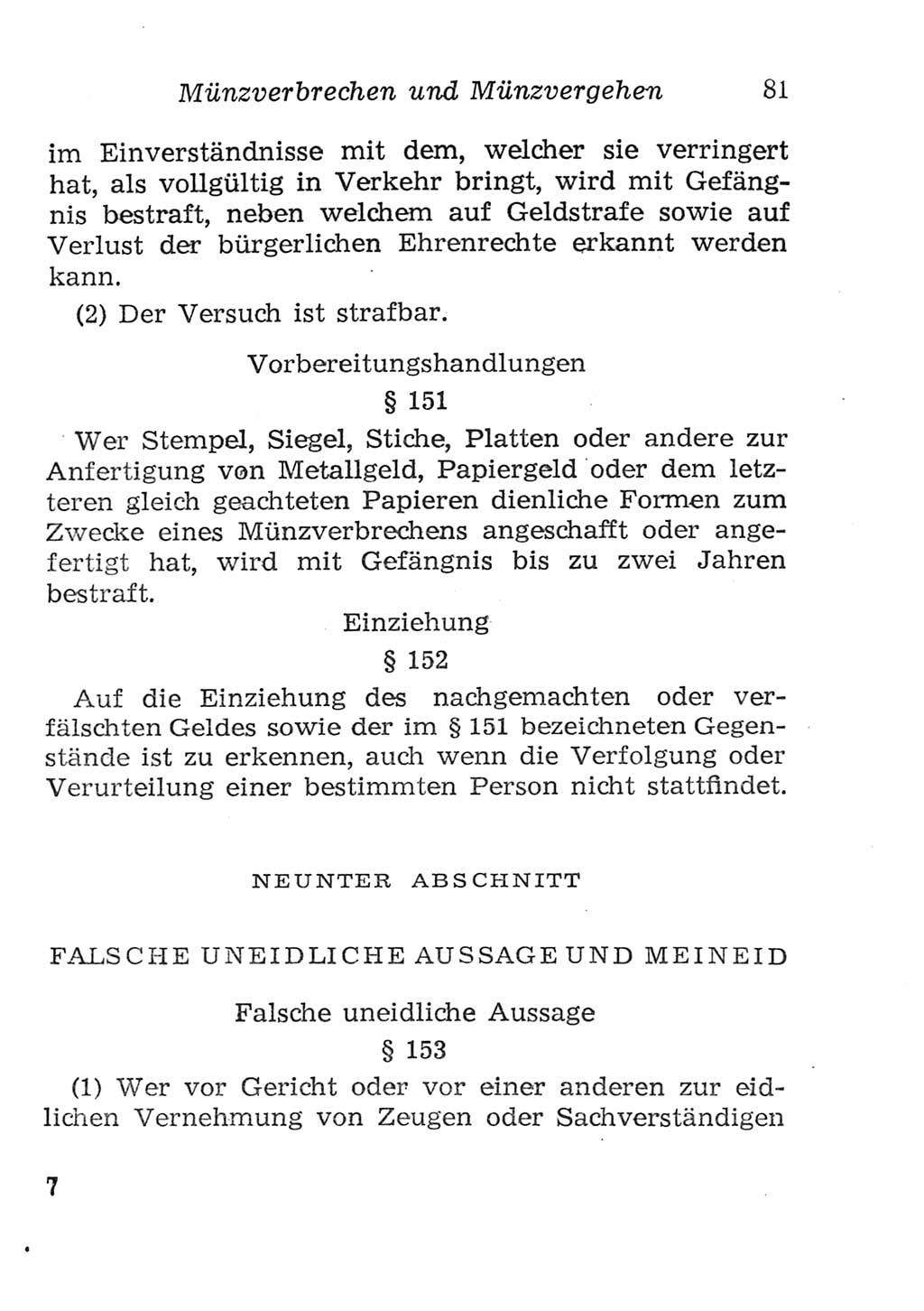 Strafgesetzbuch (StGB) und andere Strafgesetze [Deutsche Demokratische Republik (DDR)] 1957, Seite 81 (StGB Strafges. DDR 1957, S. 81)