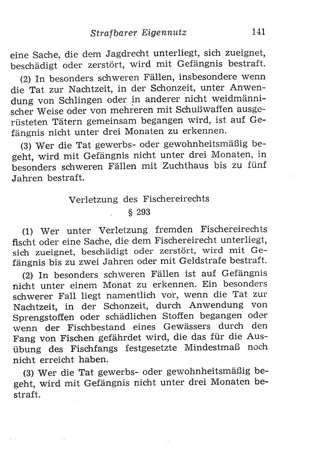 Strafgesetzbuch (StGB) und andere Strafgesetze [Deutsche Demokratische Republik (DDR)] 1957, Seite 141 (StGB Strafges. DDR 1957, S. 141)