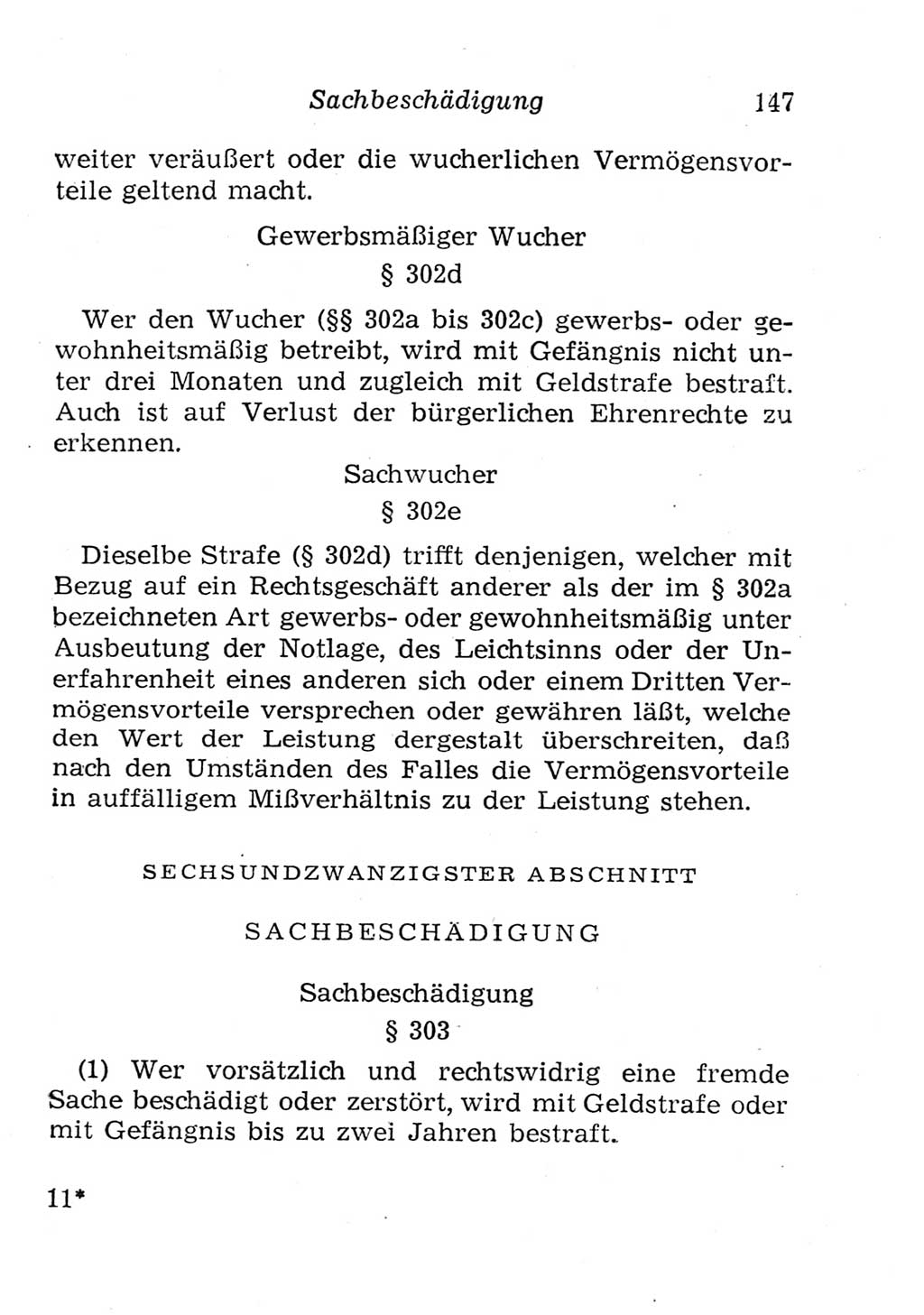 Strafgesetzbuch (StGB) und andere Strafgesetze [Deutsche Demokratische Republik (DDR)] 1957, Seite 147 (StGB Strafges. DDR 1957, S. 147)
