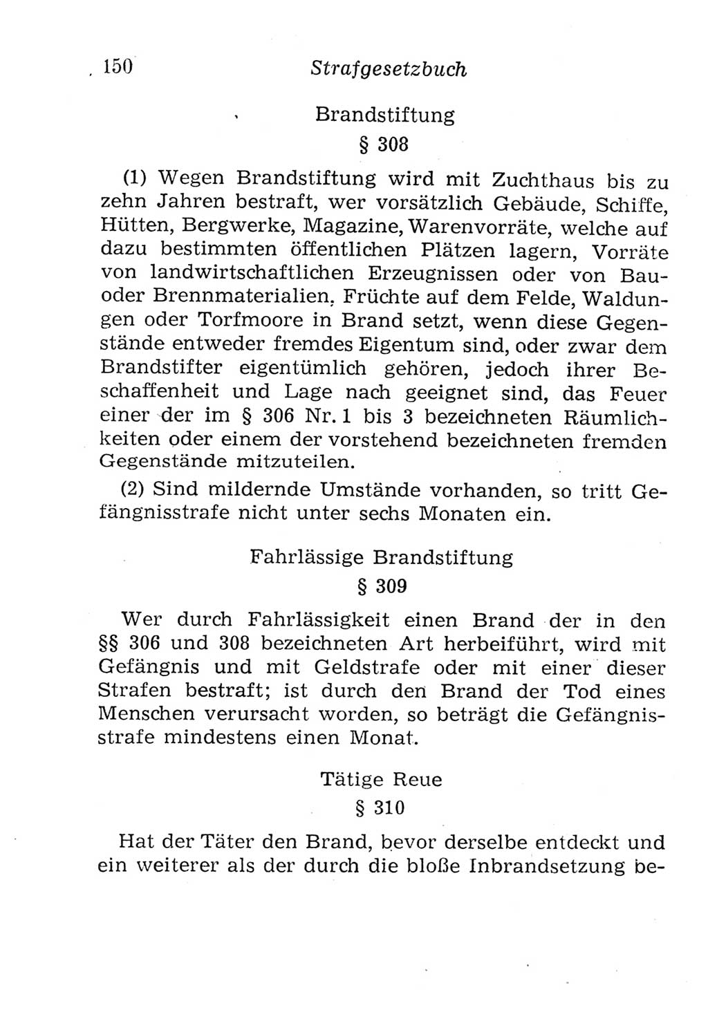 Strafgesetzbuch (StGB) und andere Strafgesetze [Deutsche Demokratische Republik (DDR)] 1957, Seite 150 (StGB Strafges. DDR 1957, S. 150)