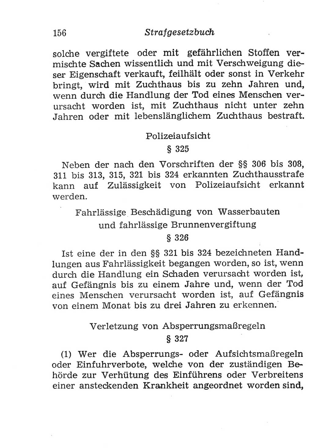 Strafgesetzbuch (StGB) und andere Strafgesetze [Deutsche Demokratische Republik (DDR)] 1957, Seite 156 (StGB Strafges. DDR 1957, S. 156)