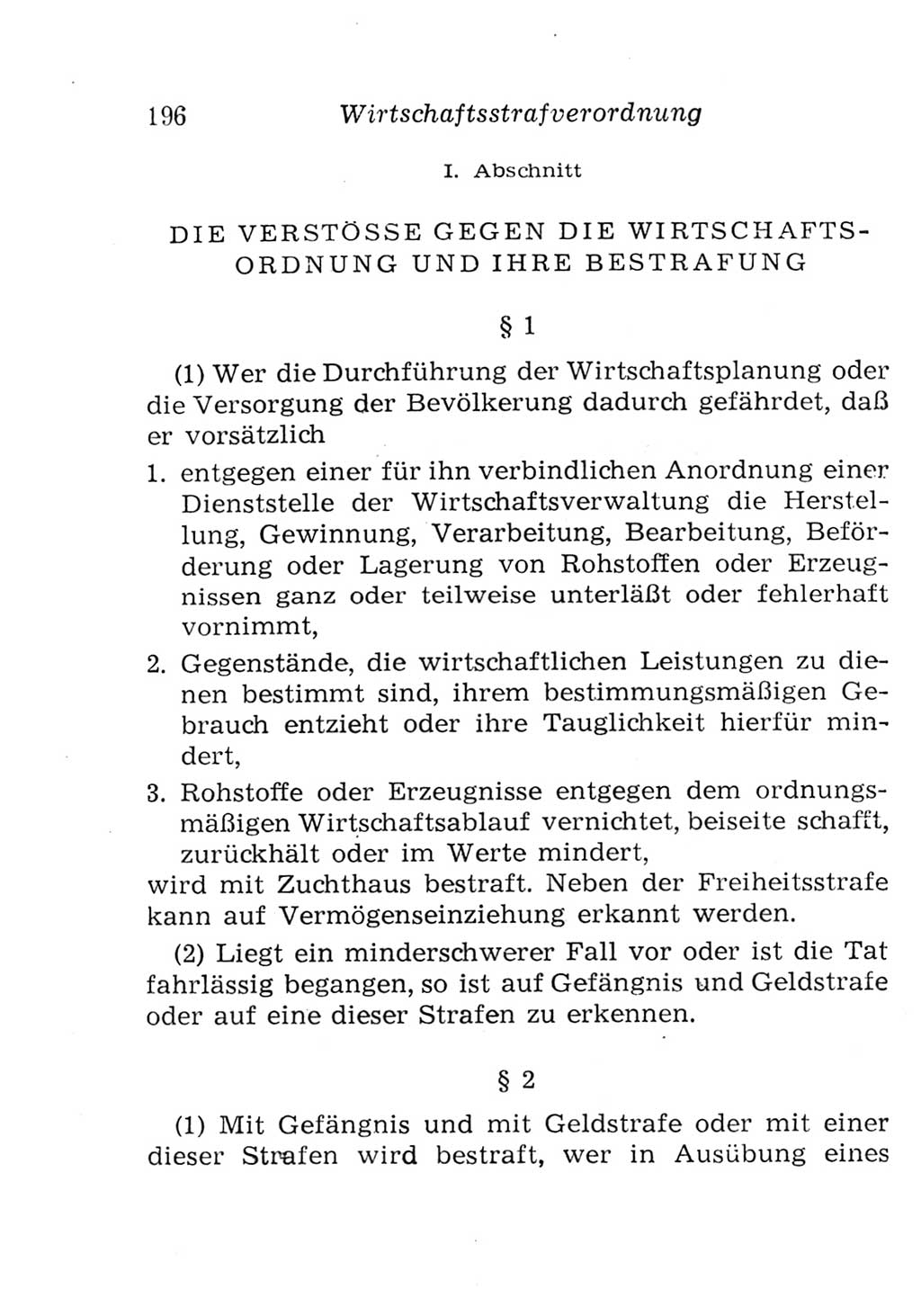 Strafgesetzbuch (StGB) und andere Strafgesetze [Deutsche Demokratische Republik (DDR)] 1957, Seite 196 (StGB Strafges. DDR 1957, S. 196)
