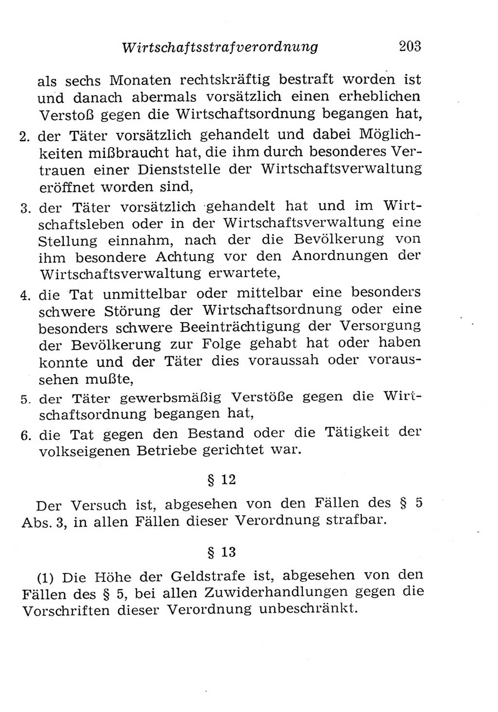 Strafgesetzbuch (StGB) und andere Strafgesetze [Deutsche Demokratische Republik (DDR)] 1957, Seite 203 (StGB Strafges. DDR 1957, S. 203)