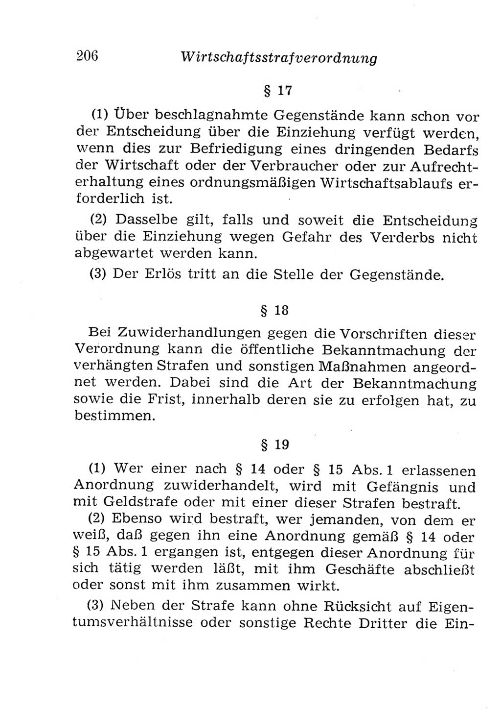 Strafgesetzbuch (StGB) und andere Strafgesetze [Deutsche Demokratische Republik (DDR)] 1957, Seite 206 (StGB Strafges. DDR 1957, S. 206)