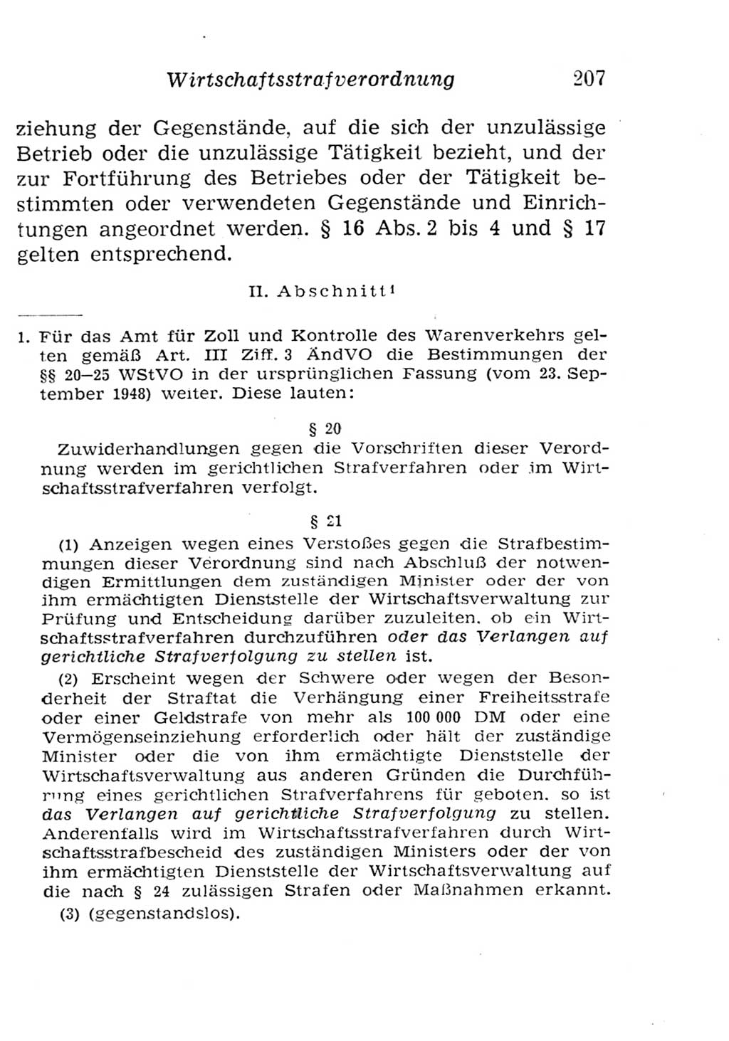 Strafgesetzbuch (StGB) und andere Strafgesetze [Deutsche Demokratische Republik (DDR)] 1957, Seite 207 (StGB Strafges. DDR 1957, S. 207)