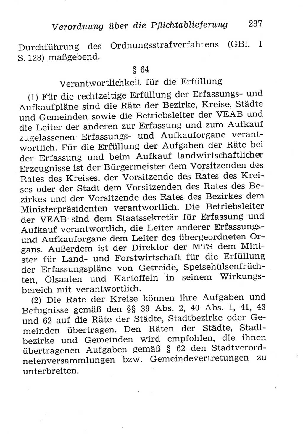 Strafgesetzbuch (StGB) und andere Strafgesetze [Deutsche Demokratische Republik (DDR)] 1957, Seite 237 (StGB Strafges. DDR 1957, S. 237)