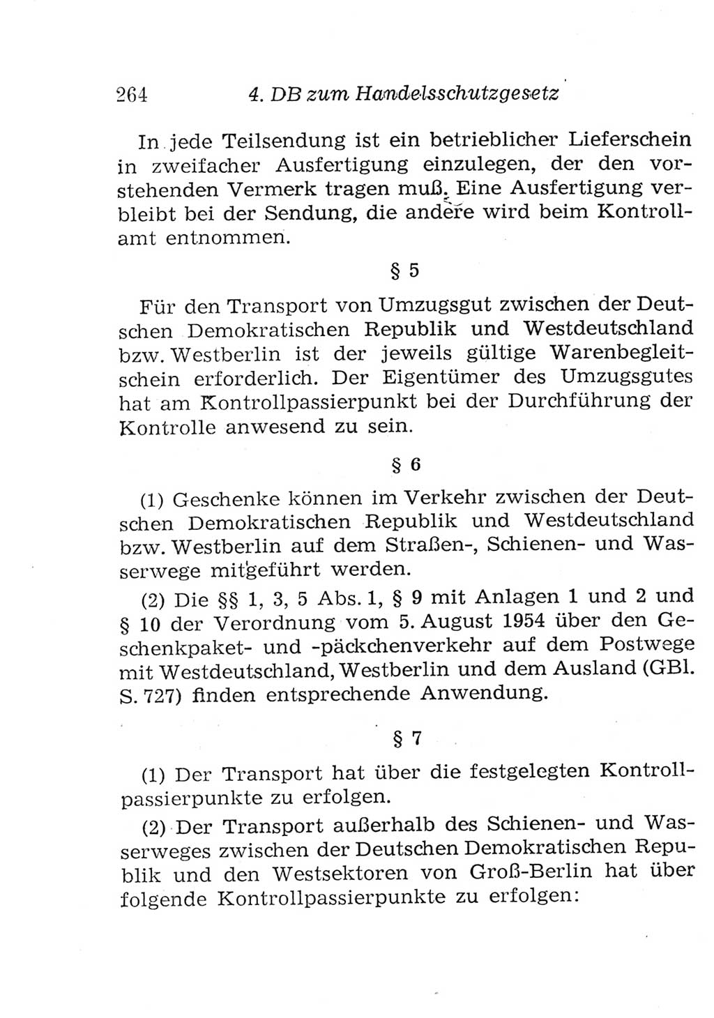 Strafgesetzbuch (StGB) und andere Strafgesetze [Deutsche Demokratische Republik (DDR)] 1957, Seite 264 (StGB Strafges. DDR 1957, S. 264)