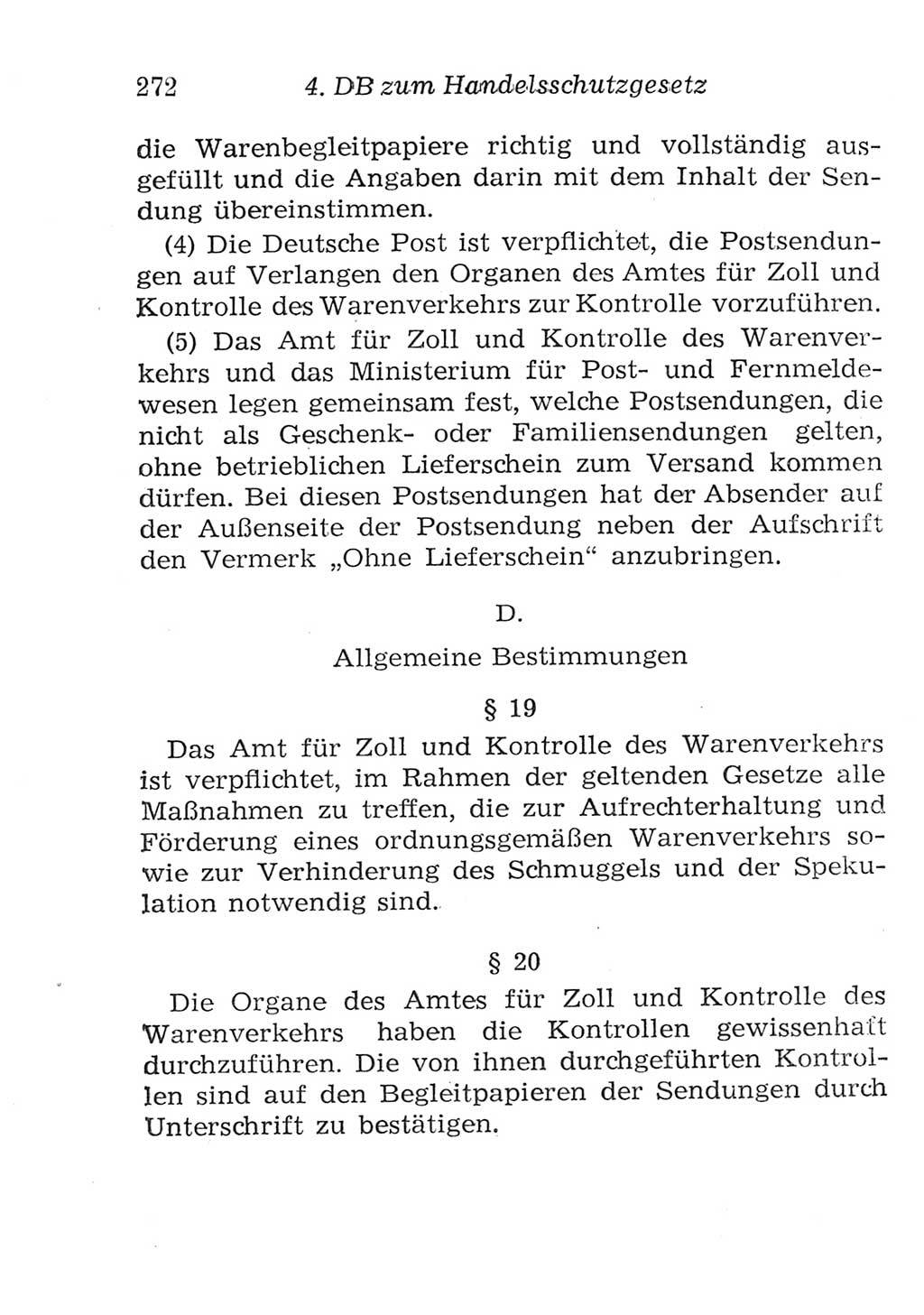 Strafgesetzbuch (StGB) und andere Strafgesetze [Deutsche Demokratische Republik (DDR)] 1957, Seite 272 (StGB Strafges. DDR 1957, S. 272)