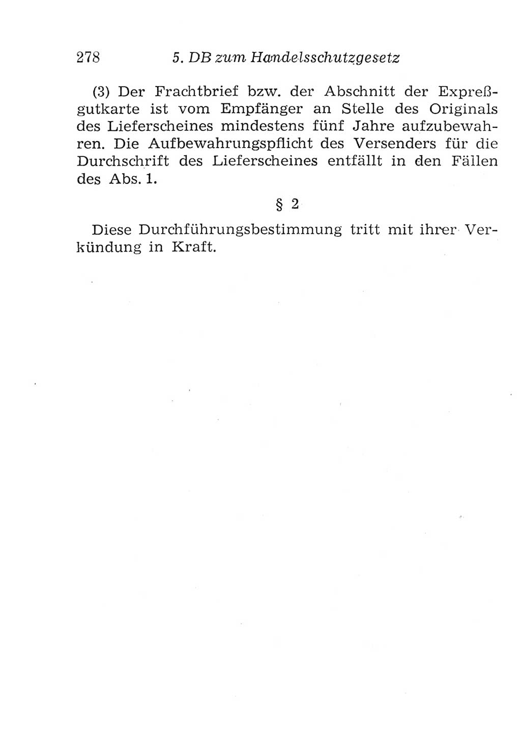 Strafgesetzbuch (StGB) und andere Strafgesetze [Deutsche Demokratische Republik (DDR)] 1957, Seite 278 (StGB Strafges. DDR 1957, S. 278)