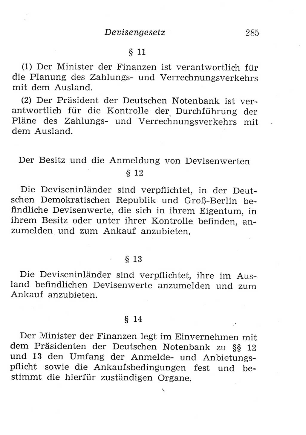 Strafgesetzbuch (StGB) und andere Strafgesetze [Deutsche Demokratische Republik (DDR)] 1957, Seite 285 (StGB Strafges. DDR 1957, S. 285)