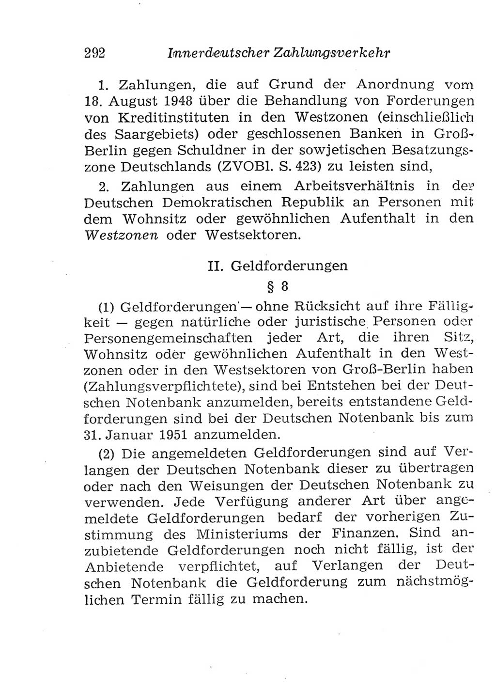 Strafgesetzbuch (StGB) und andere Strafgesetze [Deutsche Demokratische Republik (DDR)] 1957, Seite 292 (StGB Strafges. DDR 1957, S. 292)