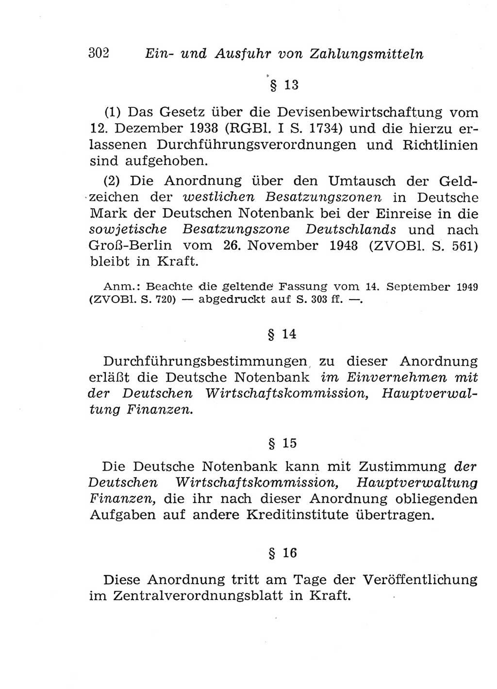 Strafgesetzbuch (StGB) und andere Strafgesetze [Deutsche Demokratische Republik (DDR)] 1957, Seite 302 (StGB Strafges. DDR 1957, S. 302)