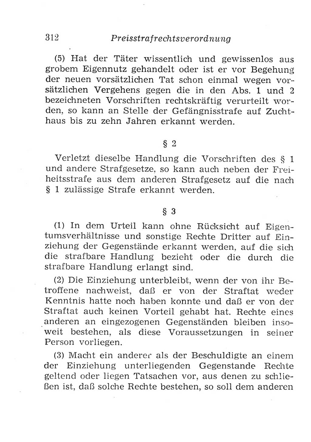 Strafgesetzbuch (StGB) und andere Strafgesetze [Deutsche Demokratische Republik (DDR)] 1957, Seite 312 (StGB Strafges. DDR 1957, S. 312)