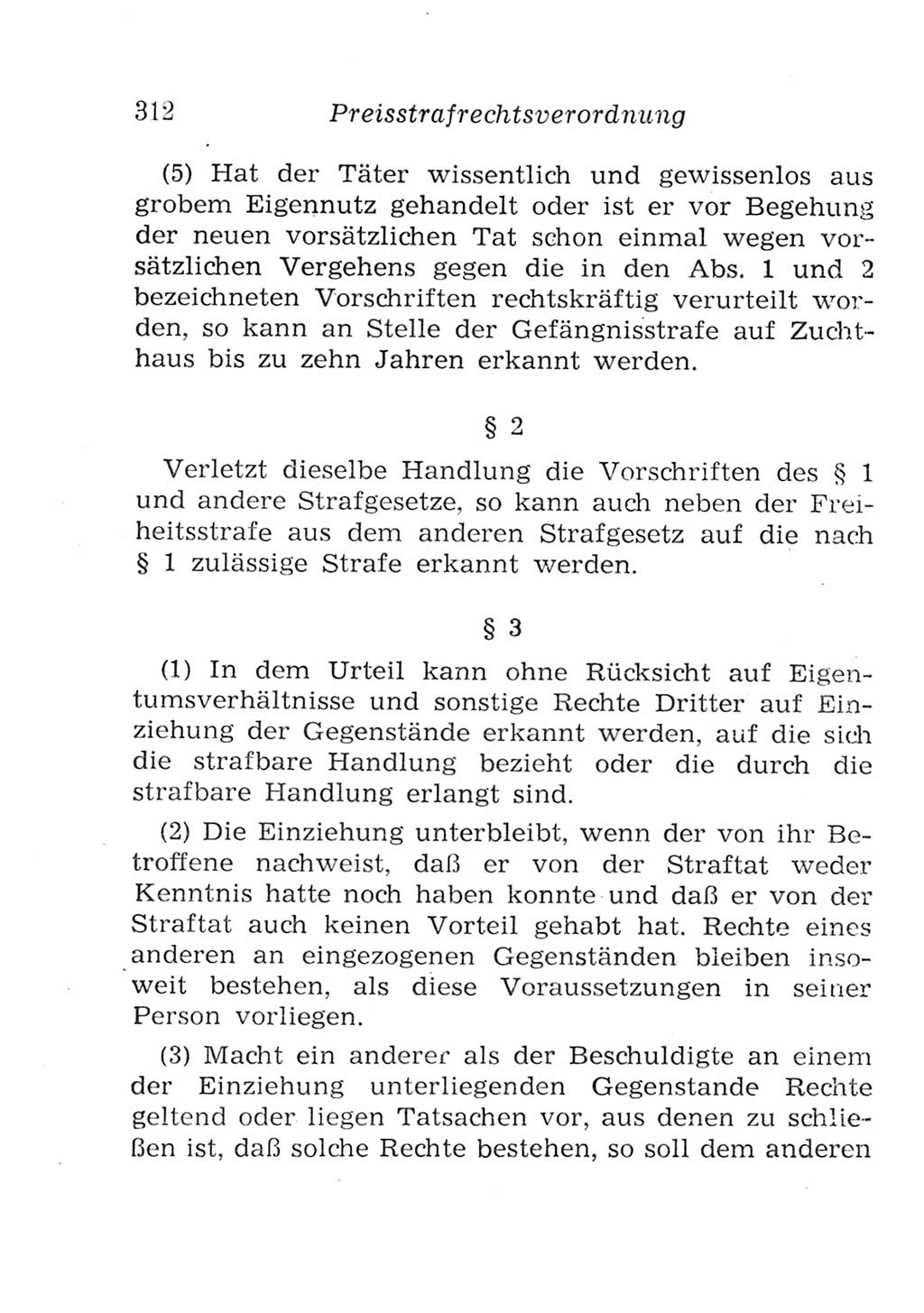 Strafgesetzbuch (StGB) und andere Strafgesetze [Deutsche Demokratische Republik (DDR)] 1957, Seite 312 (StGB Strafges. DDR 1957, S. 312)