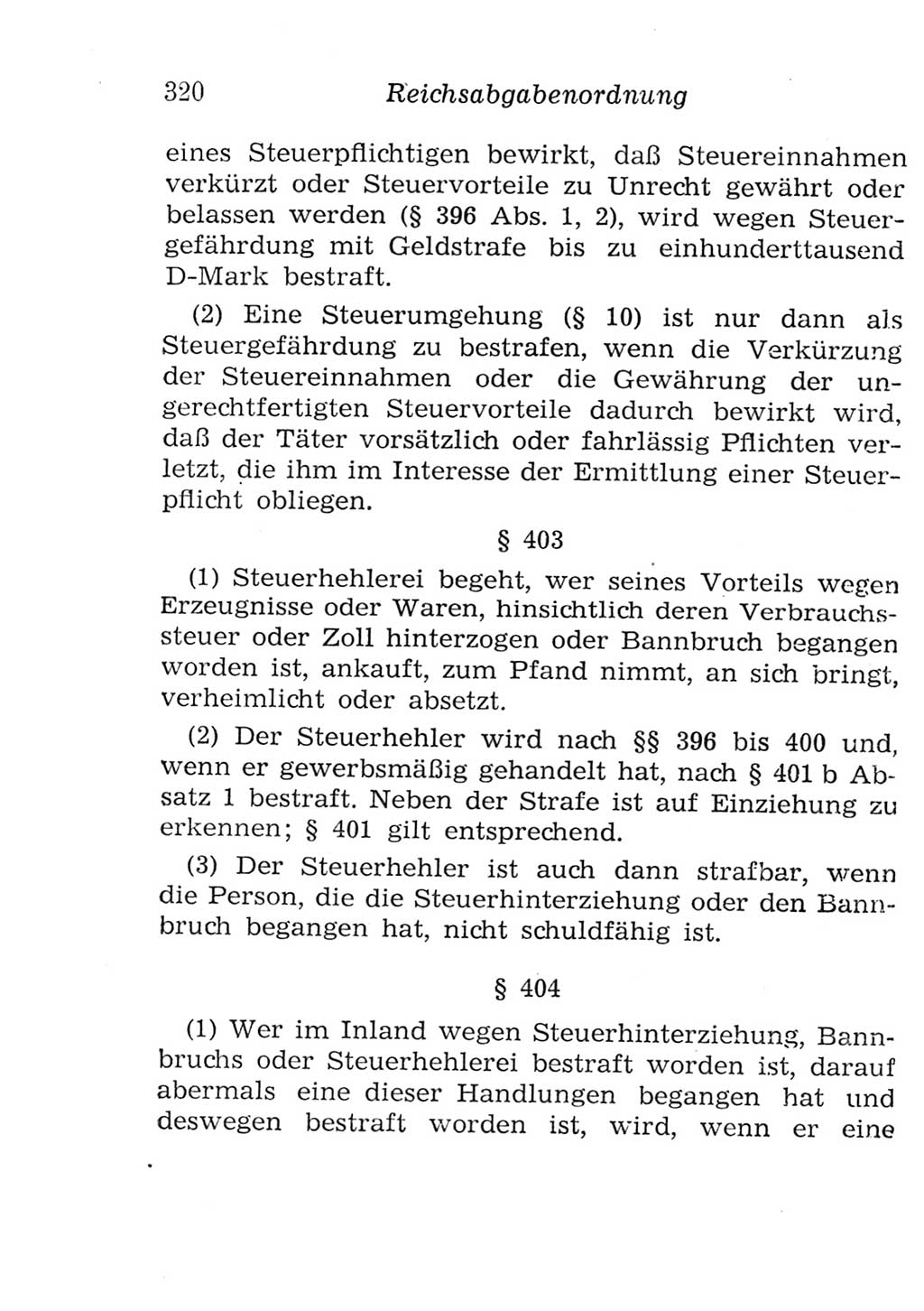 Strafgesetzbuch (StGB) und andere Strafgesetze [Deutsche Demokratische Republik (DDR)] 1957, Seite 320 (StGB Strafges. DDR 1957, S. 320)