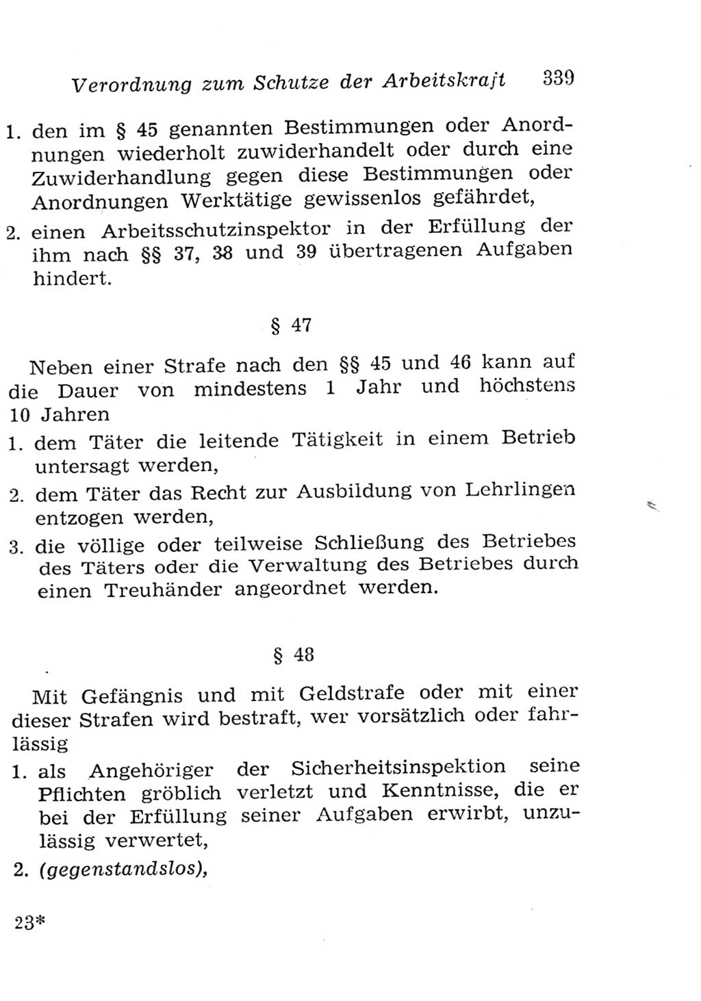 Strafgesetzbuch (StGB) und andere Strafgesetze [Deutsche Demokratische Republik (DDR)] 1957, Seite 339 (StGB Strafges. DDR 1957, S. 339)