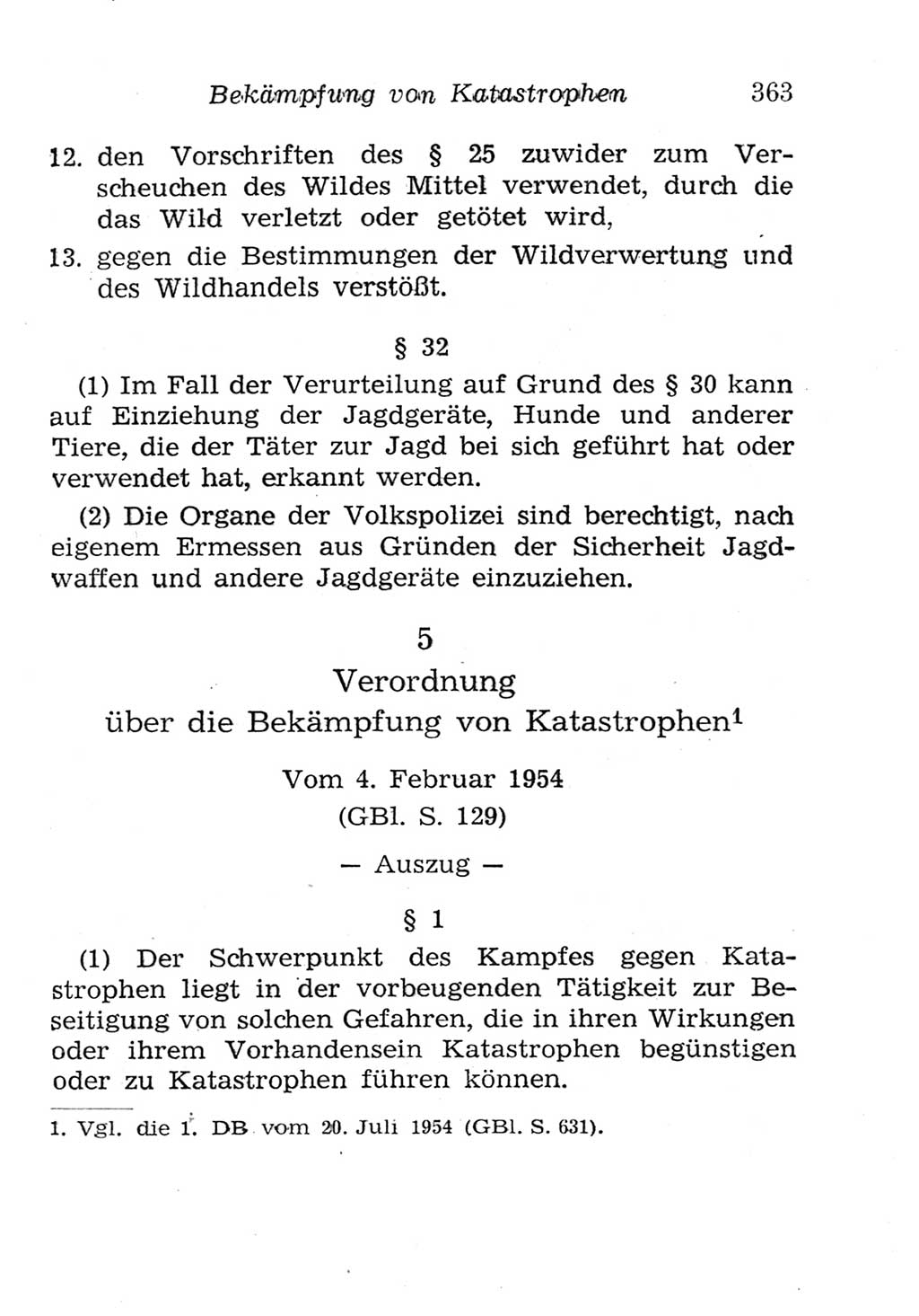 Strafgesetzbuch (StGB) und andere Strafgesetze [Deutsche Demokratische Republik (DDR)] 1957, Seite 363 (StGB Strafges. DDR 1957, S. 363)