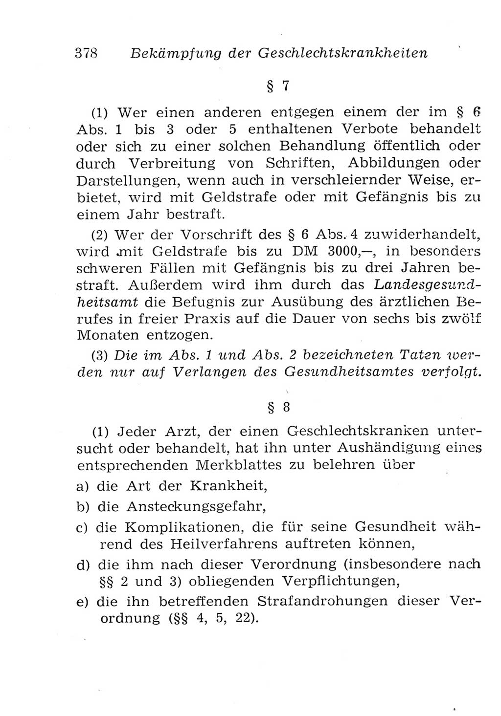 Strafgesetzbuch (StGB) und andere Strafgesetze [Deutsche Demokratische Republik (DDR)] 1957, Seite 378 (StGB Strafges. DDR 1957, S. 378)