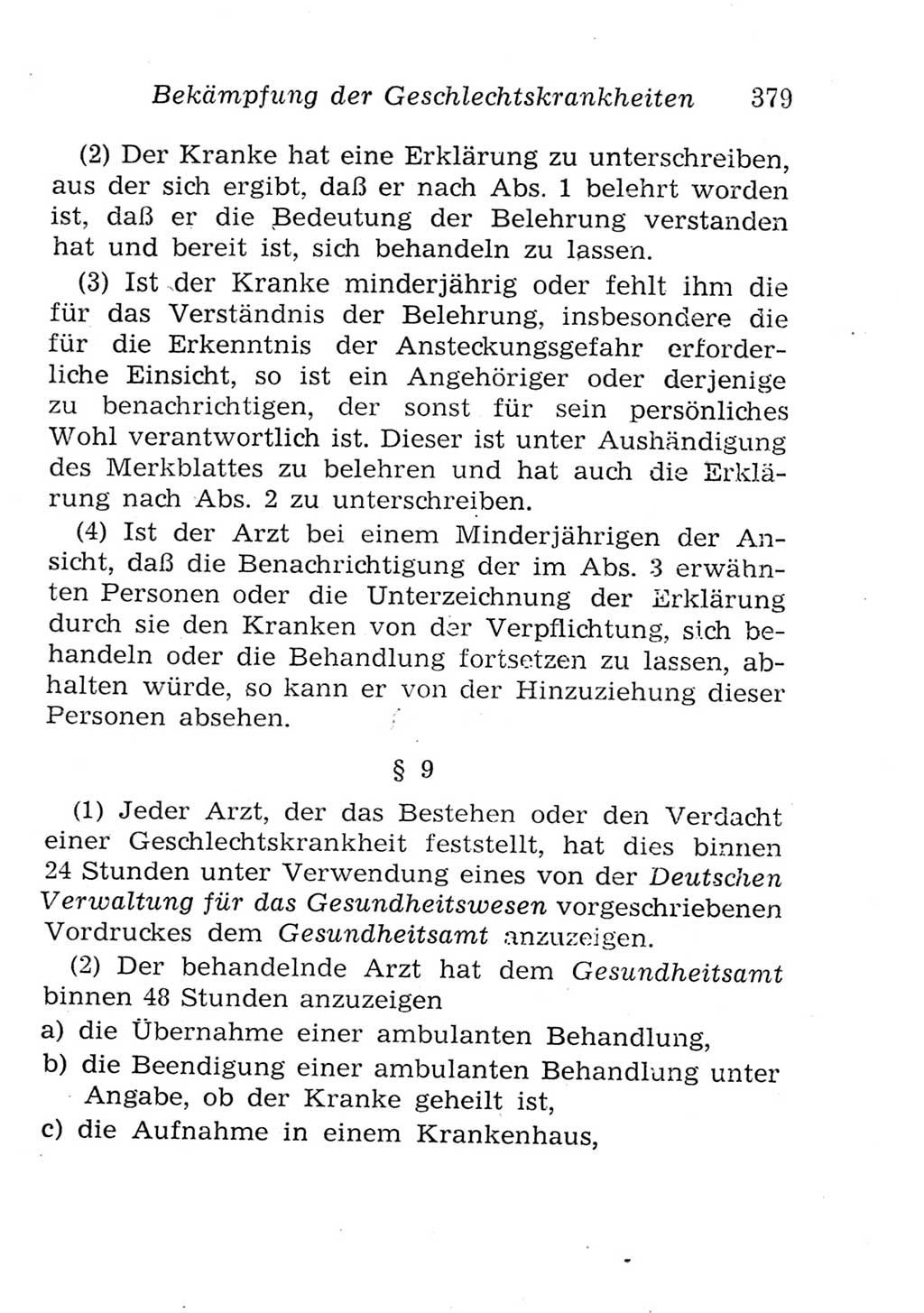 Strafgesetzbuch (StGB) und andere Strafgesetze [Deutsche Demokratische Republik (DDR)] 1957, Seite 379 (StGB Strafges. DDR 1957, S. 379)