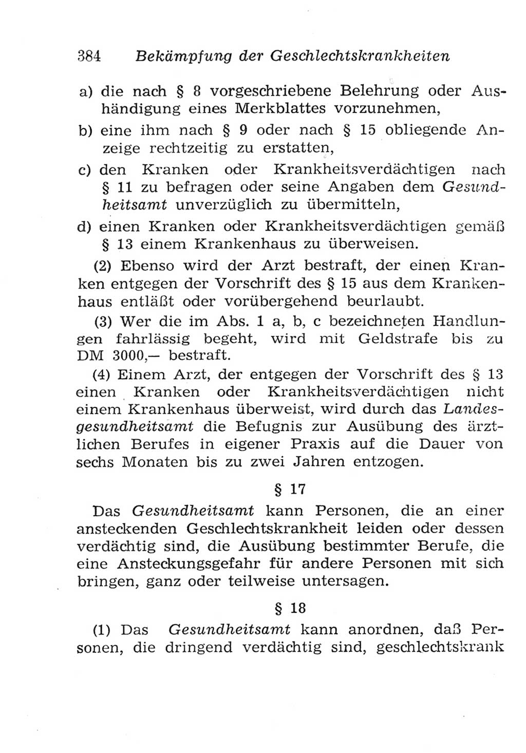 Strafgesetzbuch (StGB) und andere Strafgesetze [Deutsche Demokratische Republik (DDR)] 1957, Seite 384 (StGB Strafges. DDR 1957, S. 384)