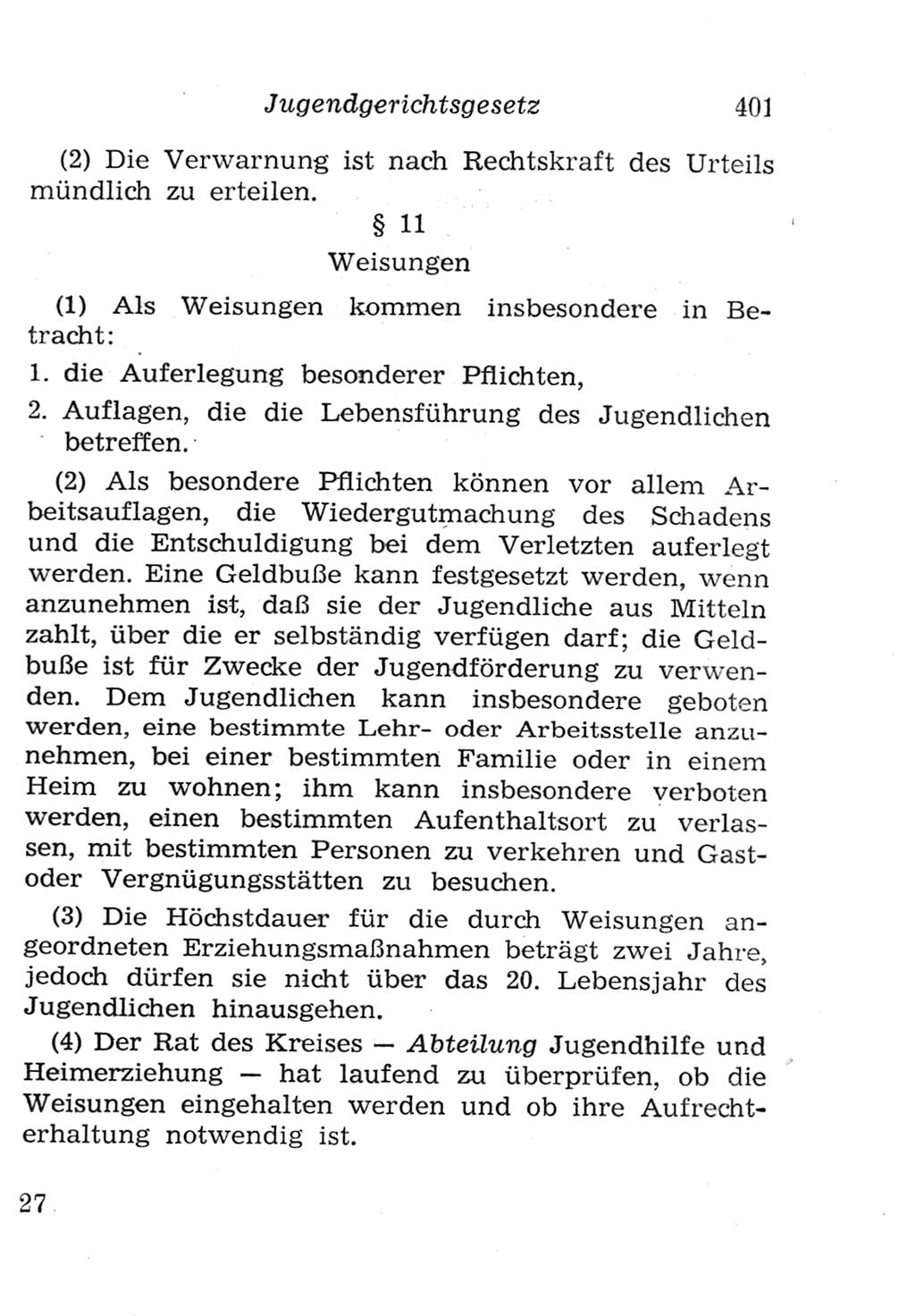 Strafgesetzbuch (StGB) und andere Strafgesetze [Deutsche Demokratische Republik (DDR)] 1957, Seite 401 (StGB Strafges. DDR 1957, S. 401)
