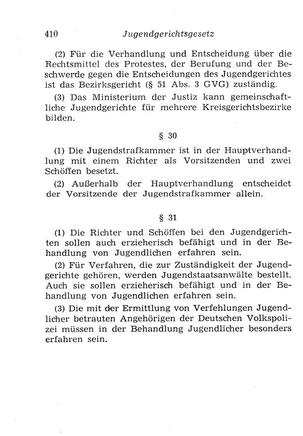 Strafgesetzbuch (StGB) und andere Strafgesetze [Deutsche Demokratische Republik (DDR)] 1957, Seite 410 (StGB Strafges. DDR 1957, S. 410)