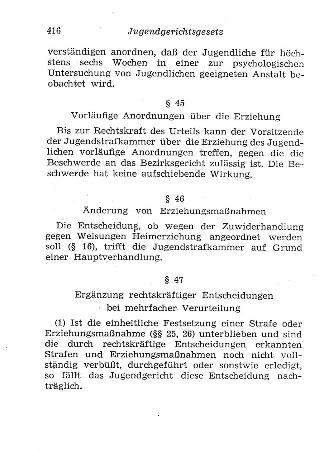Strafgesetzbuch (StGB) und andere Strafgesetze [Deutsche Demokratische Republik (DDR)] 1957, Seite 416 (StGB Strafges. DDR 1957, S. 416)